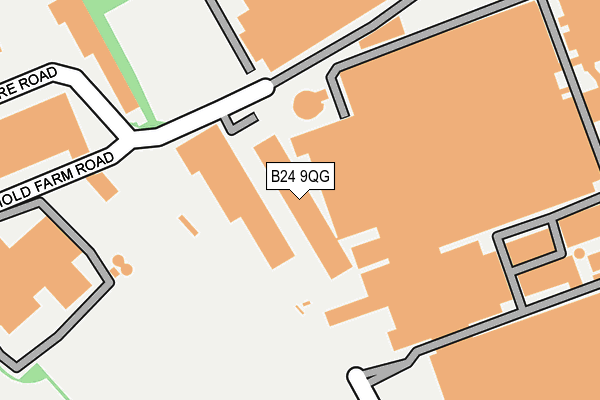 B24 9QG map - OS OpenMap – Local (Ordnance Survey) B24 9QG map - OS OpenMap – Local (Ordnance Survey)