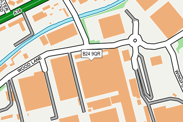 B24 9QR map - OS OpenMap – Local (Ordnance Survey) B24 9QR map - OS OpenMap – Local (Ordnance Survey)