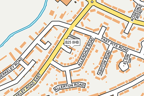 B25 8HB map - OS OpenMap – Local (Ordnance Survey) B25 8HB map - OS OpenMap – Local (Ordnance Survey)