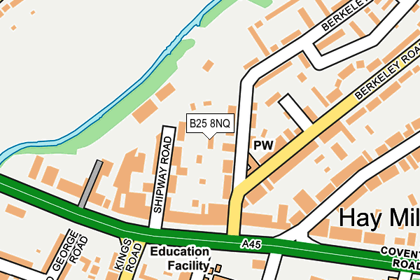B25 8NQ map - OS OpenMap – Local (Ordnance Survey) B25 8NQ map - OS OpenMap – Local (Ordnance Survey)