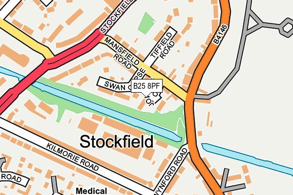 B25 8PF map - OS OpenMap – Local (Ordnance Survey) B25 8PF map - OS OpenMap – Local (Ordnance Survey)