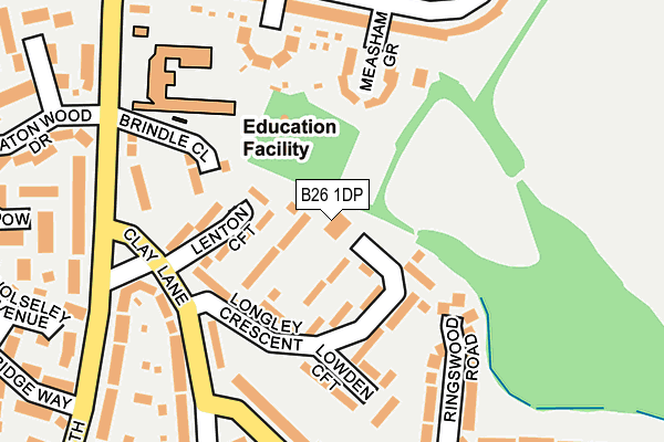 B26 1DP map - OS OpenMap – Local (Ordnance Survey) B26 1DP map - OS OpenMap – Local (Ordnance Survey)