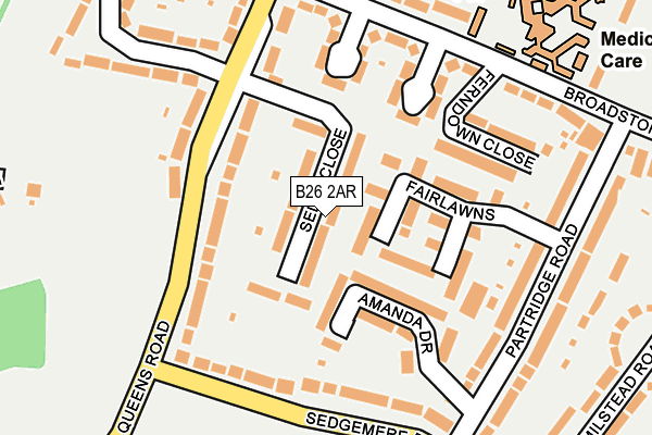 B26 2AR map - OS OpenMap – Local (Ordnance Survey) B26 2AR map - OS OpenMap – Local (Ordnance Survey)