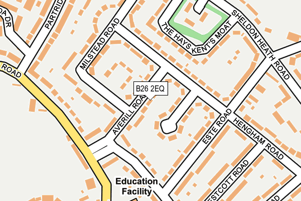 B26 2EQ map - OS OpenMap – Local (Ordnance Survey) B26 2EQ map - OS OpenMap – Local (Ordnance Survey)