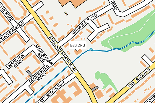 B26 2RU map - OS OpenMap – Local (Ordnance Survey) B26 2RU map - OS OpenMap – Local (Ordnance Survey)