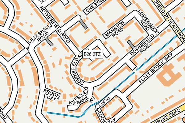 B26 2TZ map - OS OpenMap – Local (Ordnance Survey) B26 2TZ map - OS OpenMap – Local (Ordnance Survey)
