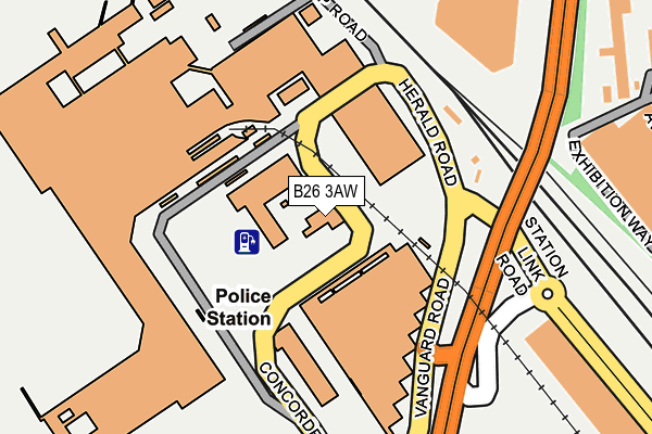 B26 3AW map - OS OpenMap – Local (Ordnance Survey) B26 3AW map - OS OpenMap – Local (Ordnance Survey)