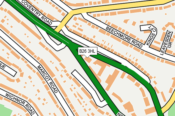 B26 3HL map - OS OpenMap – Local (Ordnance Survey) B26 3HL map - OS OpenMap – Local (Ordnance Survey)
