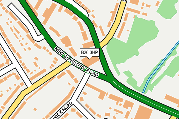 B26 3HP map - OS OpenMap – Local (Ordnance Survey) B26 3HP map - OS OpenMap – Local (Ordnance Survey)
