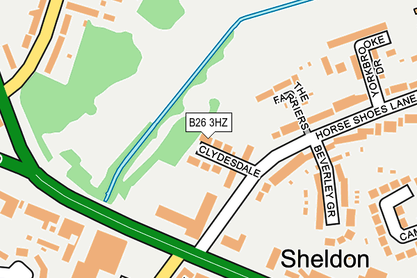 B26 3HZ map - OS OpenMap – Local (Ordnance Survey) B26 3HZ map - OS OpenMap – Local (Ordnance Survey)
