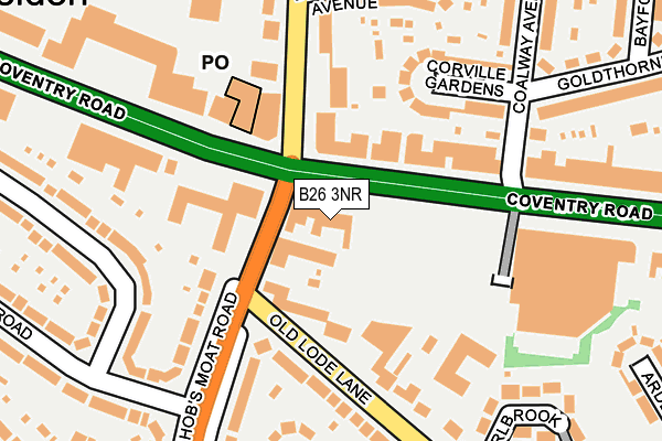 B26 3NR map - OS OpenMap – Local (Ordnance Survey) B26 3NR map - OS OpenMap – Local (Ordnance Survey)