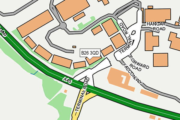 B26 3QD map - OS OpenMap – Local (Ordnance Survey) B26 3QD map - OS OpenMap – Local (Ordnance Survey)