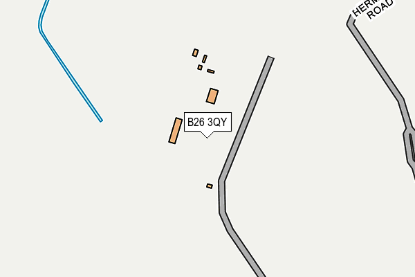 B26 3QY map - OS OpenMap – Local (Ordnance Survey) B26 3QY map - OS OpenMap – Local (Ordnance Survey)
