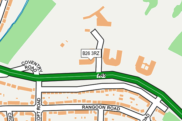 B26 3RZ map - OS OpenMap – Local (Ordnance Survey) B26 3RZ map - OS OpenMap – Local (Ordnance Survey)