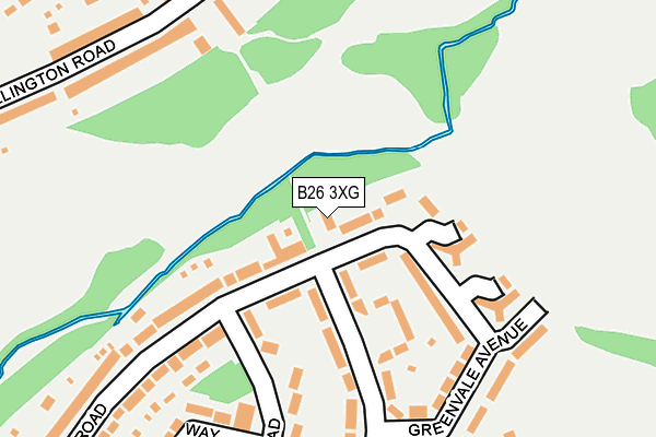 B26 3XG map - OS OpenMap – Local (Ordnance Survey) B26 3XG map - OS OpenMap – Local (Ordnance Survey)