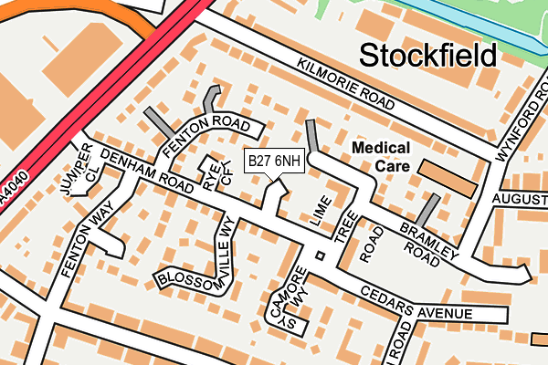 B27 6NH map - OS OpenMap – Local (Ordnance Survey) B27 6NH map - OS OpenMap – Local (Ordnance Survey)