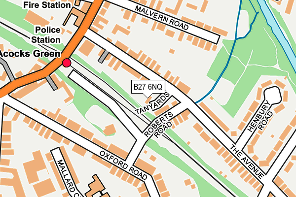 B27 6NQ map - OS OpenMap – Local (Ordnance Survey) B27 6NQ map - OS OpenMap – Local (Ordnance Survey)