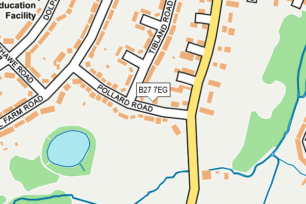 B27 7EG map - OS OpenMap – Local (Ordnance Survey) B27 7EG map - OS OpenMap – Local (Ordnance Survey)