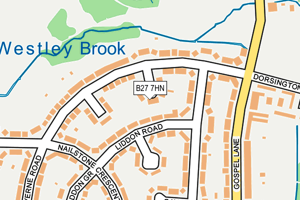 B27 7HN map - OS OpenMap – Local (Ordnance Survey) B27 7HN map - OS OpenMap – Local (Ordnance Survey)
