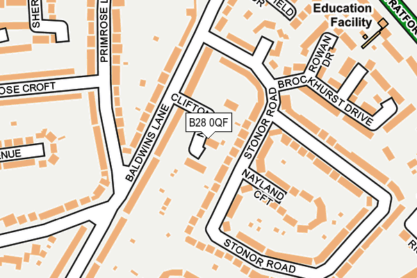 B28 0QF map - OS OpenMap – Local (Ordnance Survey) B28 0QF map - OS OpenMap – Local (Ordnance Survey)