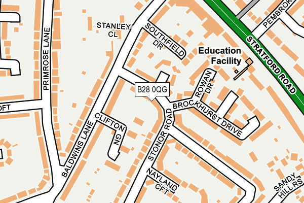 B28 0QG map - OS OpenMap – Local (Ordnance Survey) B28 0QG map - OS OpenMap – Local (Ordnance Survey)