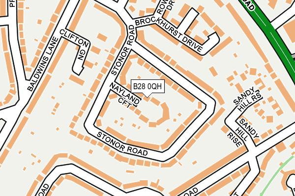 B28 0QH map - OS OpenMap – Local (Ordnance Survey) B28 0QH map - OS OpenMap – Local (Ordnance Survey)
