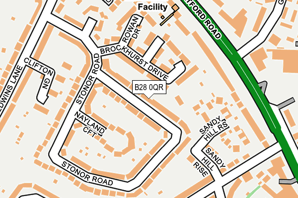 B28 0QR map - OS OpenMap – Local (Ordnance Survey) B28 0QR map - OS OpenMap – Local (Ordnance Survey)