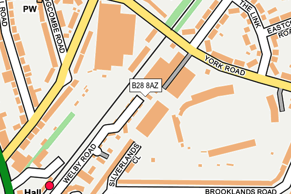 B28 8AZ map - OS OpenMap – Local (Ordnance Survey) B28 8AZ map - OS OpenMap – Local (Ordnance Survey)