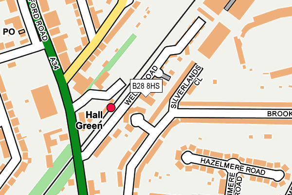B28 8HS map - OS OpenMap – Local (Ordnance Survey) B28 8HS map - OS OpenMap – Local (Ordnance Survey)