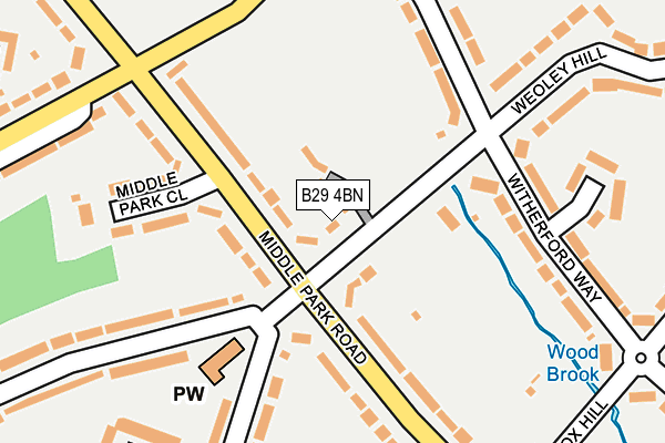 B29 4BN map - OS OpenMap – Local (Ordnance Survey) B29 4BN map - OS OpenMap – Local (Ordnance Survey)