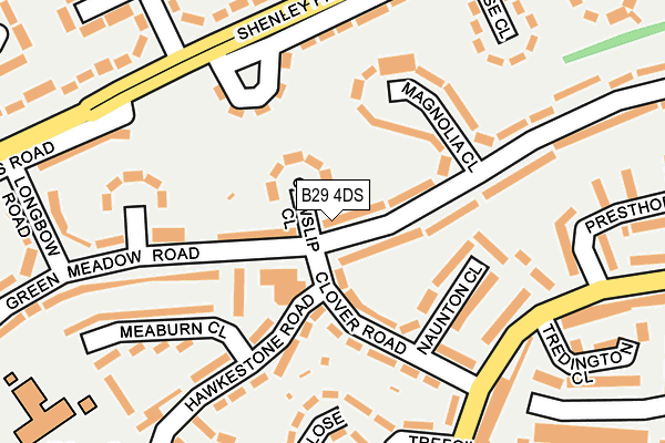 B29 4DS map - OS OpenMap – Local (Ordnance Survey) B29 4DS map - OS OpenMap – Local (Ordnance Survey)