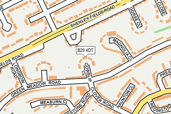 B29 4DT map - OS OpenMap – Local (Ordnance Survey) B29 4DT map - OS OpenMap – Local (Ordnance Survey)