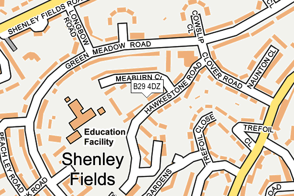 B29 4DZ map - OS OpenMap – Local (Ordnance Survey) B29 4DZ map - OS OpenMap – Local (Ordnance Survey)