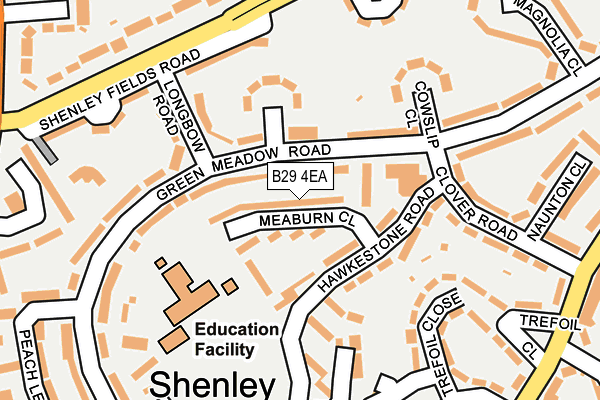 B29 4EA map - OS OpenMap – Local (Ordnance Survey) B29 4EA map - OS OpenMap – Local (Ordnance Survey)