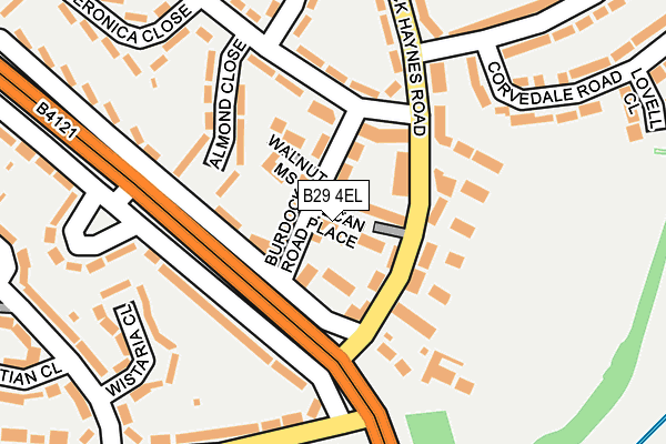 B29 4EL map - OS OpenMap – Local (Ordnance Survey) B29 4EL map - OS OpenMap – Local (Ordnance Survey)