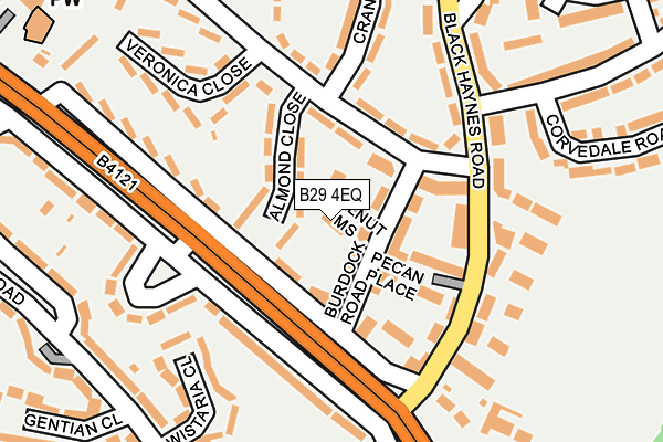 B29 4EQ map - OS OpenMap – Local (Ordnance Survey) B29 4EQ map - OS OpenMap – Local (Ordnance Survey)
