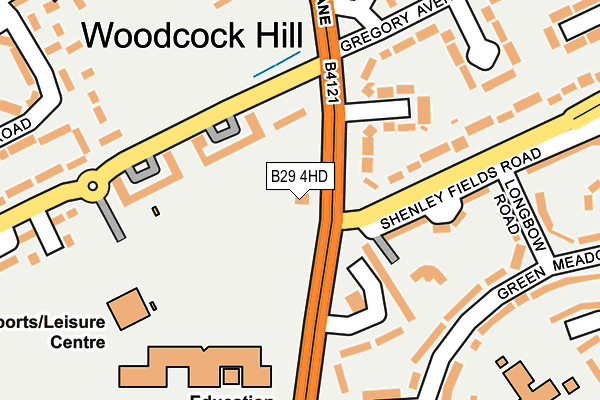 B29 4HD map - OS OpenMap – Local (Ordnance Survey) B29 4HD map - OS OpenMap – Local (Ordnance Survey)