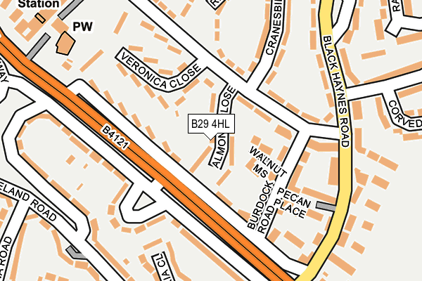 B29 4HL map - OS OpenMap – Local (Ordnance Survey) B29 4HL map - OS OpenMap – Local (Ordnance Survey)