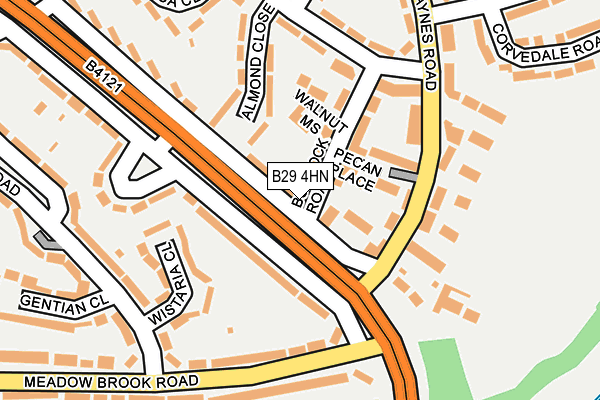 B29 4HN map - OS OpenMap – Local (Ordnance Survey) B29 4HN map - OS OpenMap – Local (Ordnance Survey)