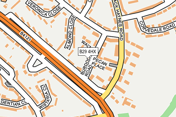 B29 4HX map - OS OpenMap – Local (Ordnance Survey) B29 4HX map - OS OpenMap – Local (Ordnance Survey)