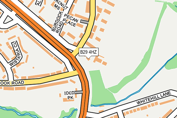 B29 4HZ map - OS OpenMap – Local (Ordnance Survey) B29 4HZ map - OS OpenMap – Local (Ordnance Survey)
