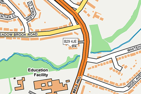 B29 4JE map - OS OpenMap – Local (Ordnance Survey) B29 4JE map - OS OpenMap – Local (Ordnance Survey)
