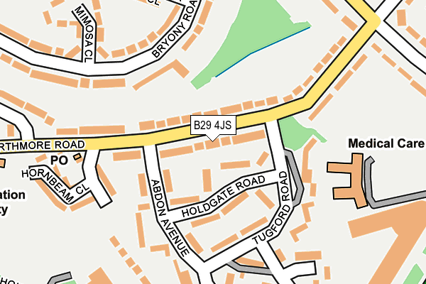 B29 4JS map - OS OpenMap – Local (Ordnance Survey) B29 4JS map - OS OpenMap – Local (Ordnance Survey)