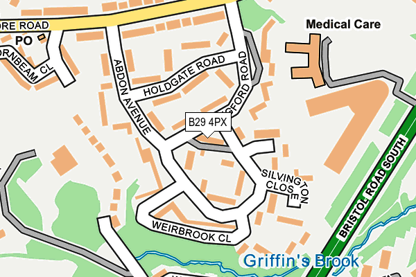 B29 4PX map - OS OpenMap – Local (Ordnance Survey) B29 4PX map - OS OpenMap – Local (Ordnance Survey)