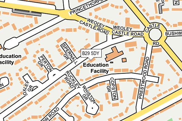 B29 5DY map - OS OpenMap – Local (Ordnance Survey) B29 5DY map - OS OpenMap – Local (Ordnance Survey)