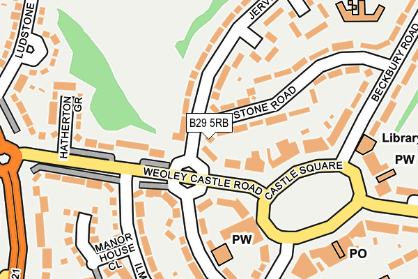 B29 5RB map - OS OpenMap – Local (Ordnance Survey) B29 5RB map - OS OpenMap – Local (Ordnance Survey)