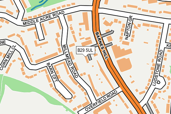 B29 5UL map - OS OpenMap – Local (Ordnance Survey) B29 5UL map - OS OpenMap – Local (Ordnance Survey)