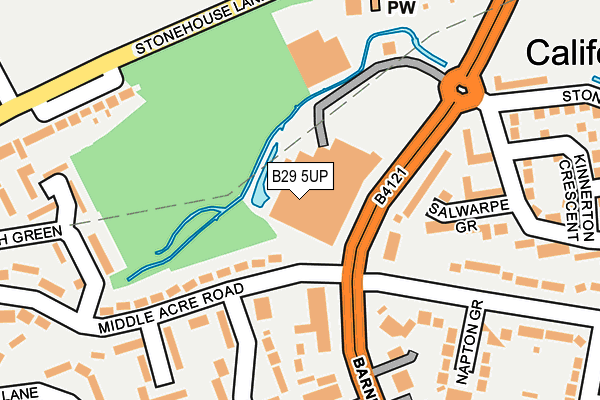 B29 5UP map - OS OpenMap – Local (Ordnance Survey) B29 5UP map - OS OpenMap – Local (Ordnance Survey)
