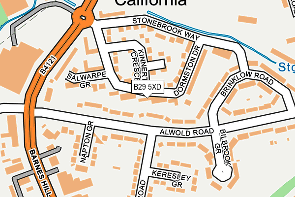 B29 5XD map - OS OpenMap – Local (Ordnance Survey) B29 5XD map - OS OpenMap – Local (Ordnance Survey)