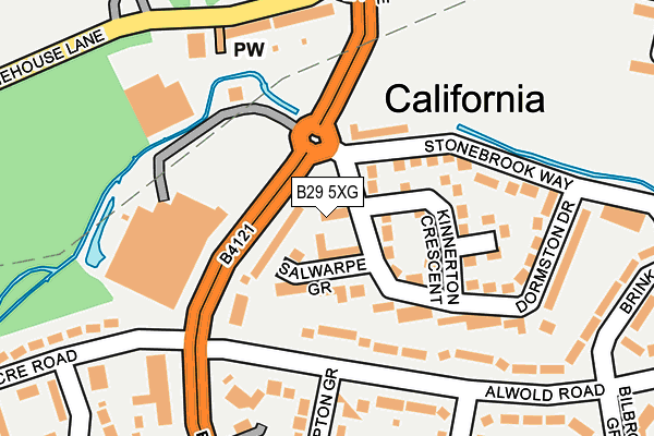 B29 5XG map - OS OpenMap – Local (Ordnance Survey) B29 5XG map - OS OpenMap – Local (Ordnance Survey)